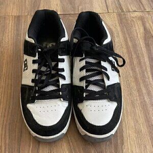 DC Black/white Leather Skateboard Shoes Men's Vintage 2000s Size 12